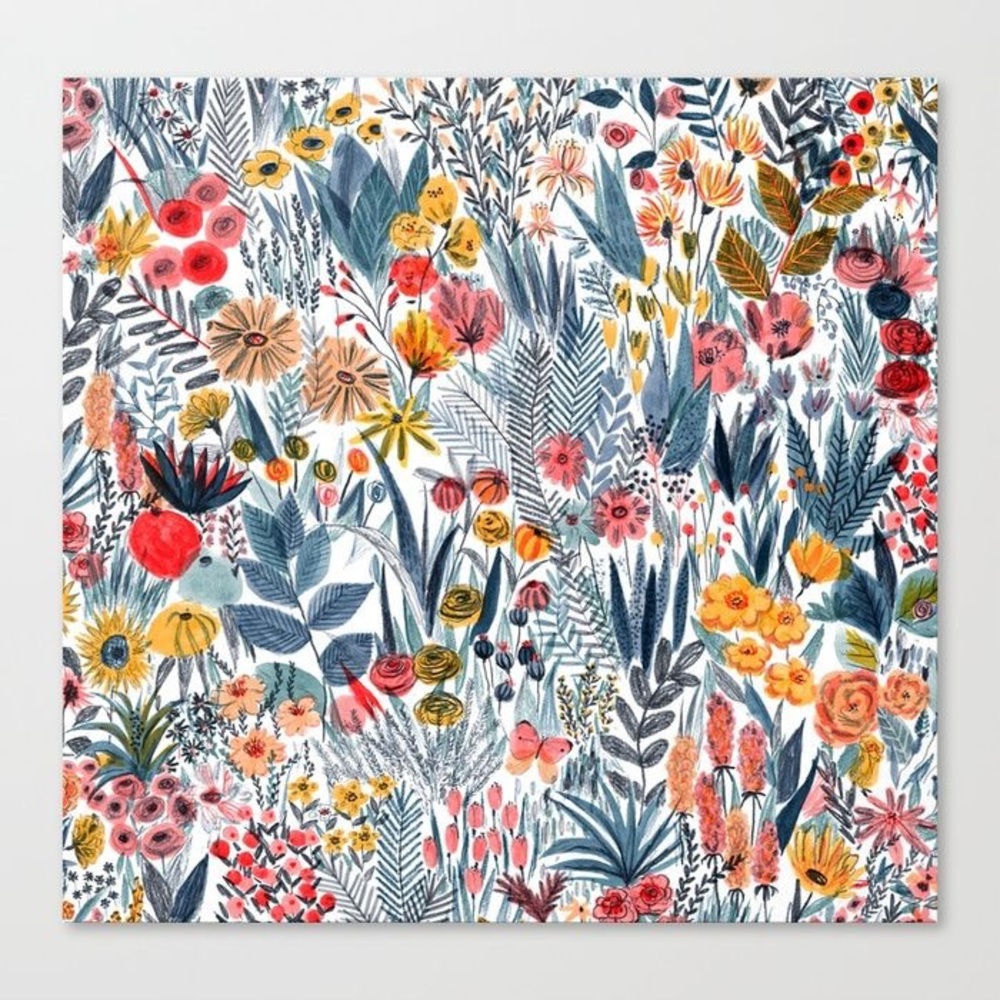 Society6 Floral Tapestry by Mouni Feddag
